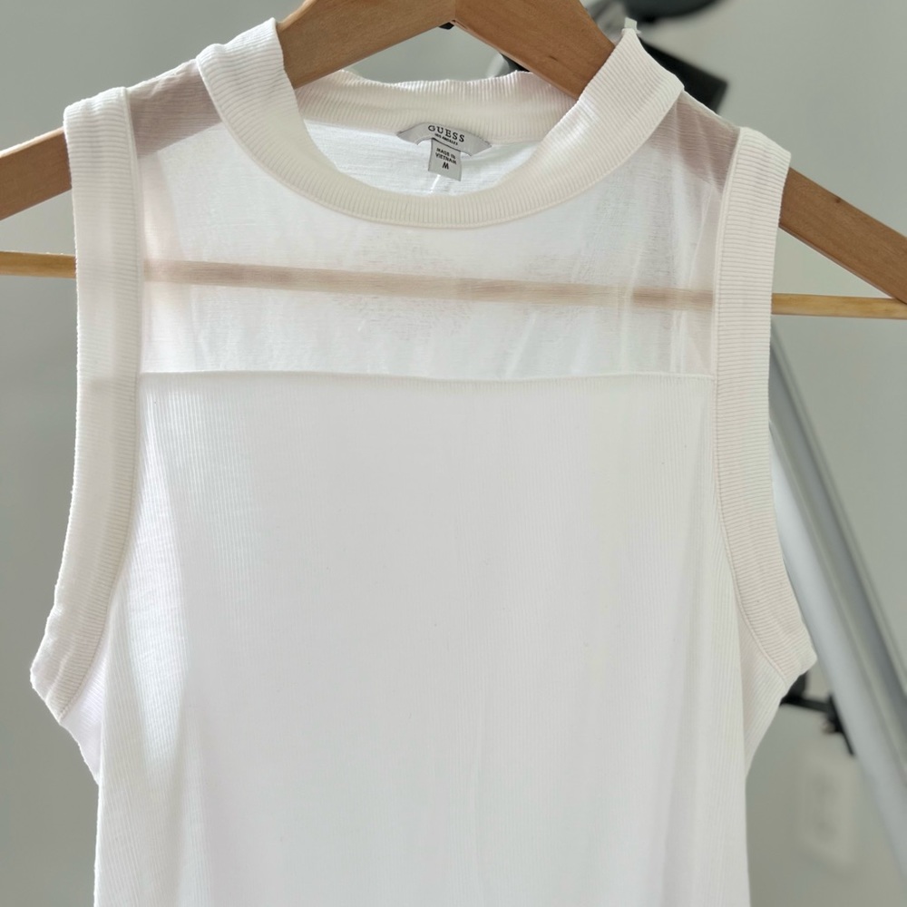 Guess High Neck Crop Top